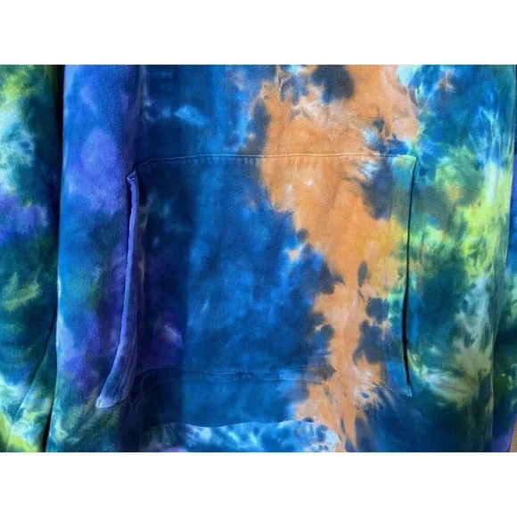 Ripndip Hooded Sweatshirt Men’s L Tie Dye Kangaroo Pocket - Picture 2 of 12